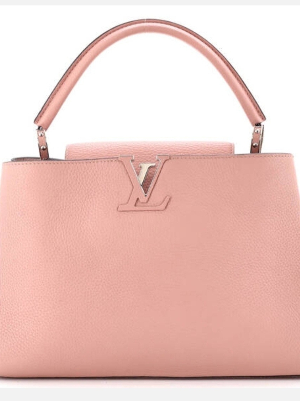 Louis Vuitton Pink GM Capucines Top Handle Bag